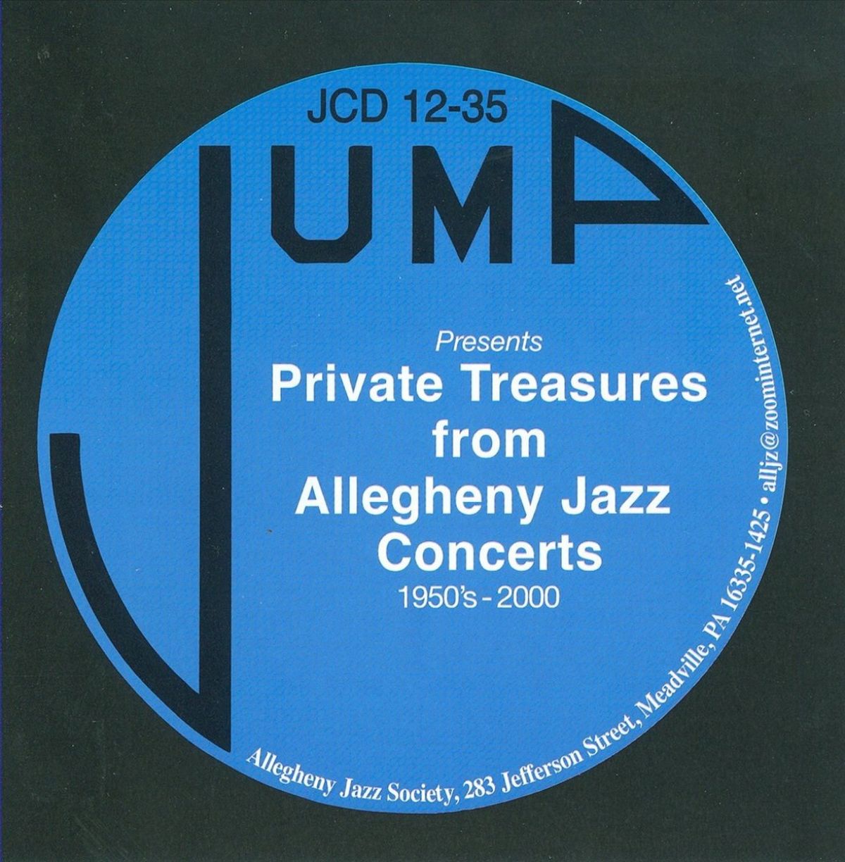 Afbeelding van Various Artists - Presents Private Treasures From Allegheny Jazz Concerts 1950's-2000