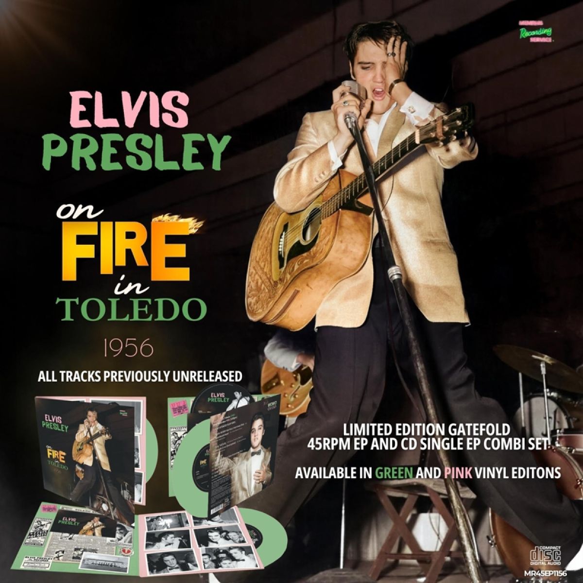 Afbeelding van Elvis Presley On Fire In Toledo - 1956