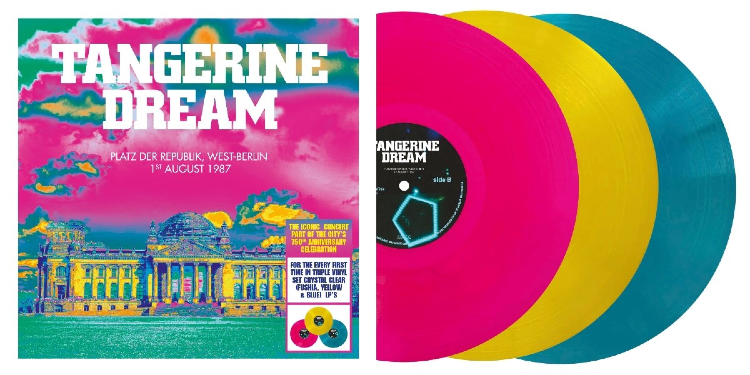 Afbeelding van Tangerine Dream - Platz Der Republik, West-Berlin, August 1st 1987
