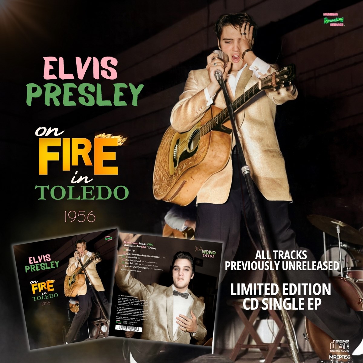 Afbeelding van Elvis Presley On Fire In Toledo - 1956