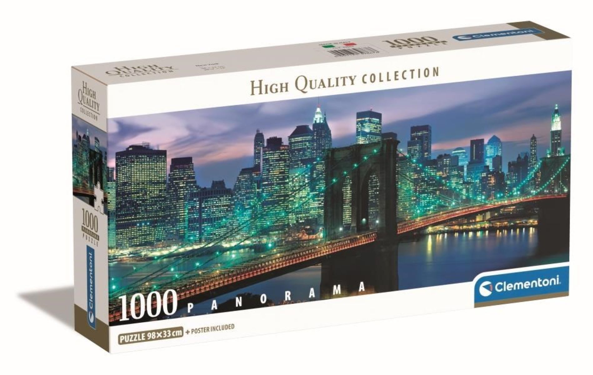 New York Brooklyn Bridge - Panorama (Compact Box 1000 stukjes)