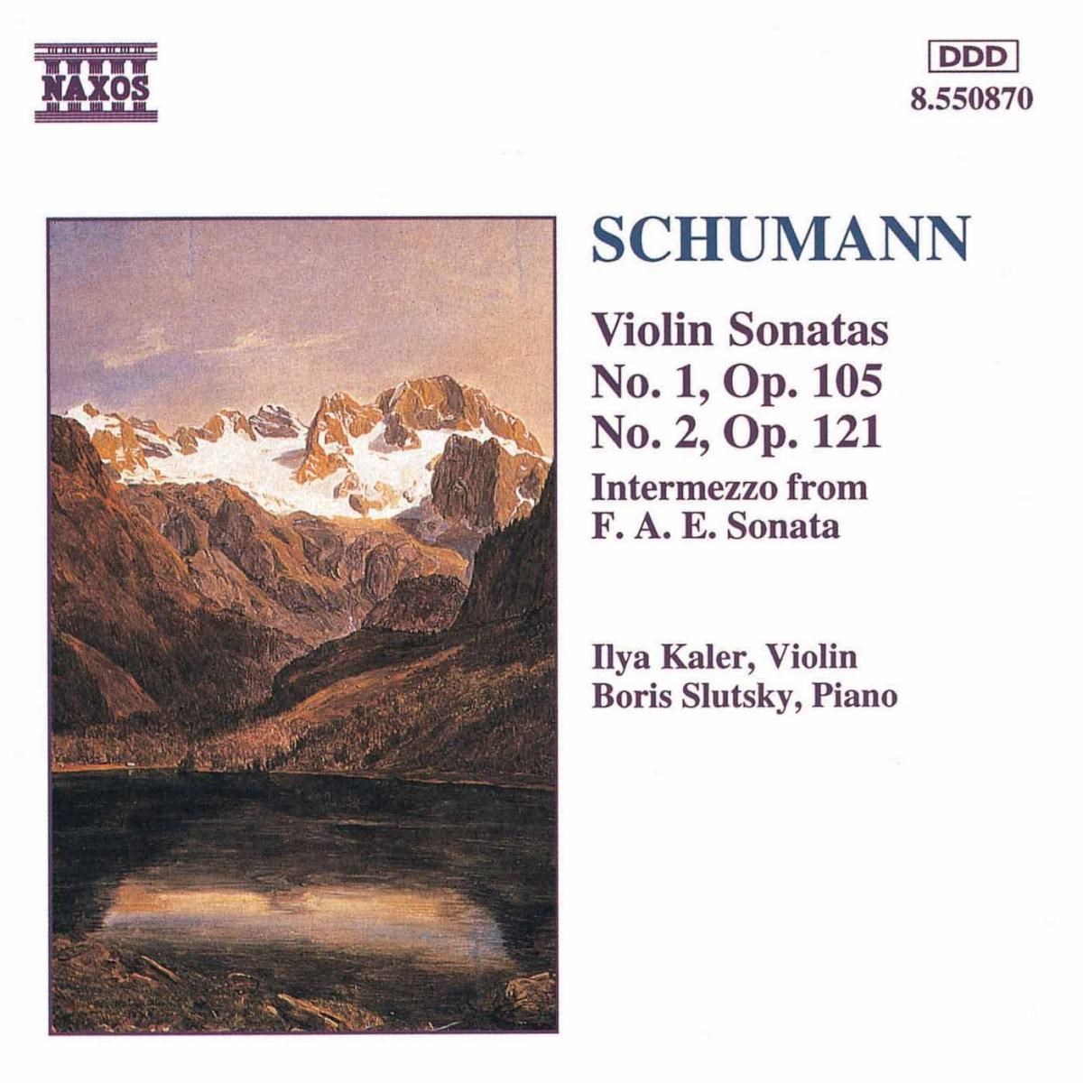Afbeelding van Ilya Kaler & Boris Slutsky - Schumann: Violin Sonatas 1 & 2
