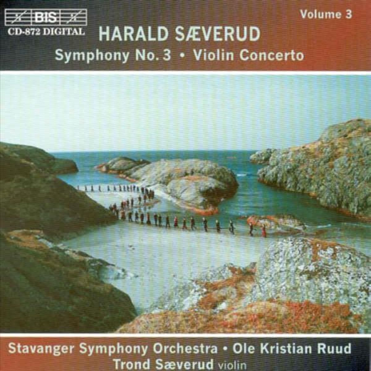 Afbeelding van Trond Saverud, Stavanger Symphony Orchestra, Ole Kristian Ruud - Saeverud: Symphony No.3 In B Flat Minor
