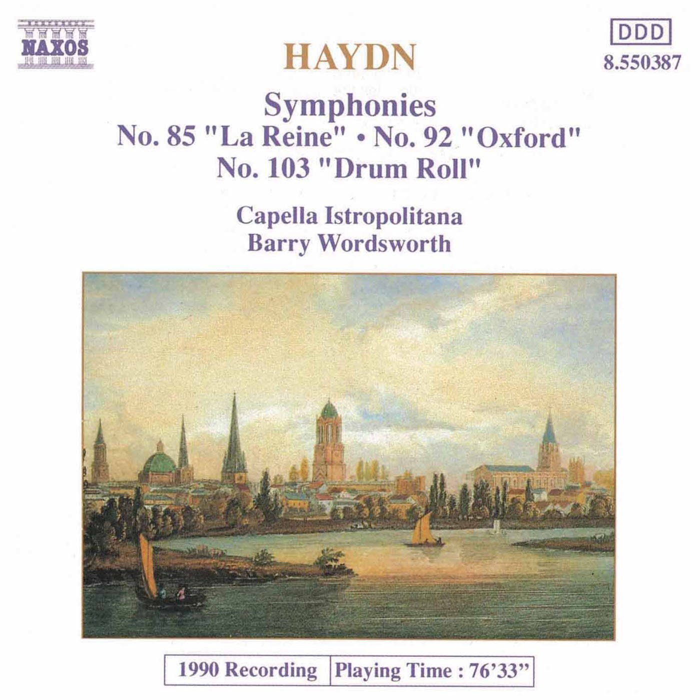 Afbeelding van Capella Istropolitana & Barry Wordsworth - Haydn: Symphonies, Vol. 5 (Nos. 85, 92, 103)