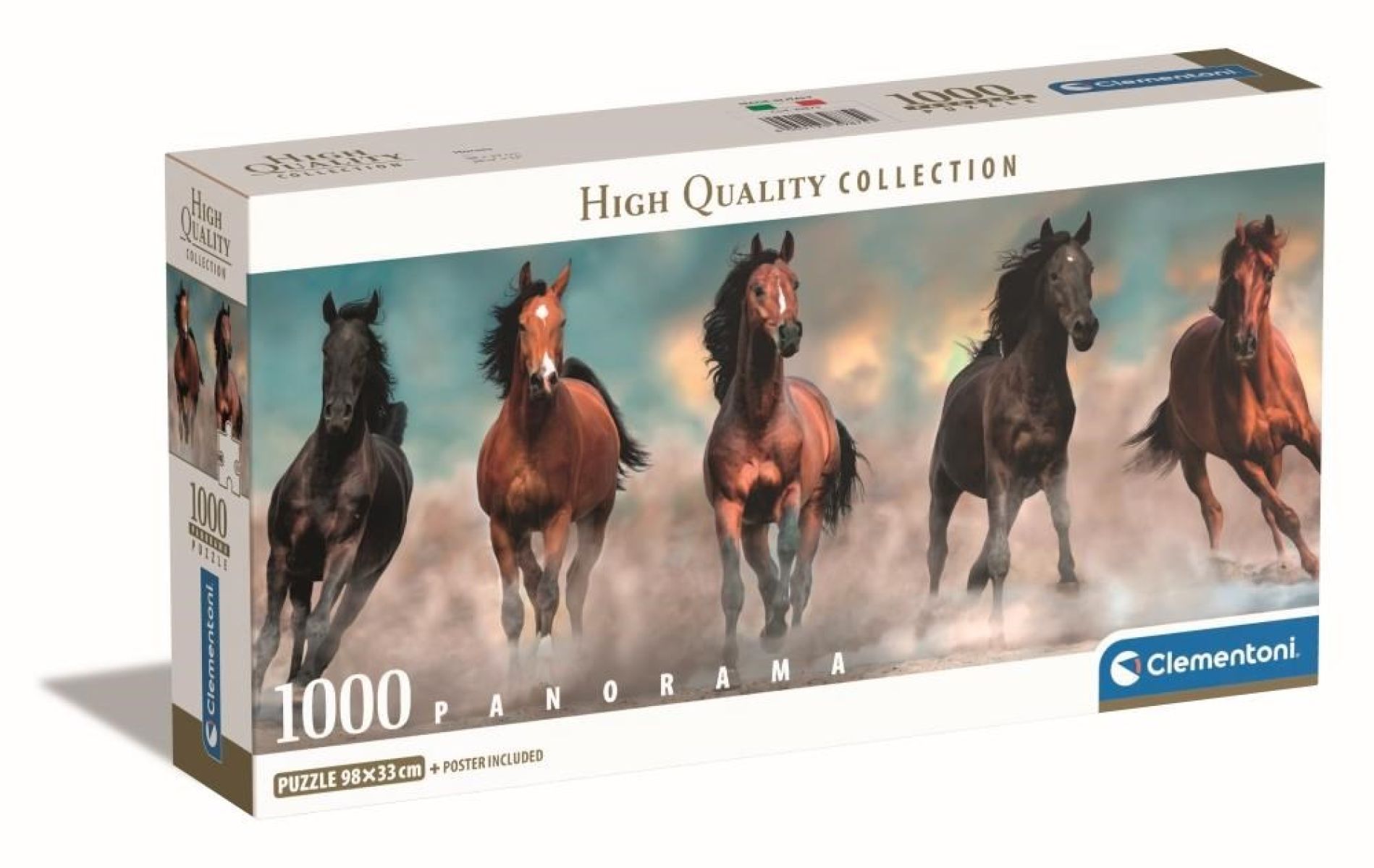 Afbeelding van Horses - Panorama (Compact Box 1000 stukjes)