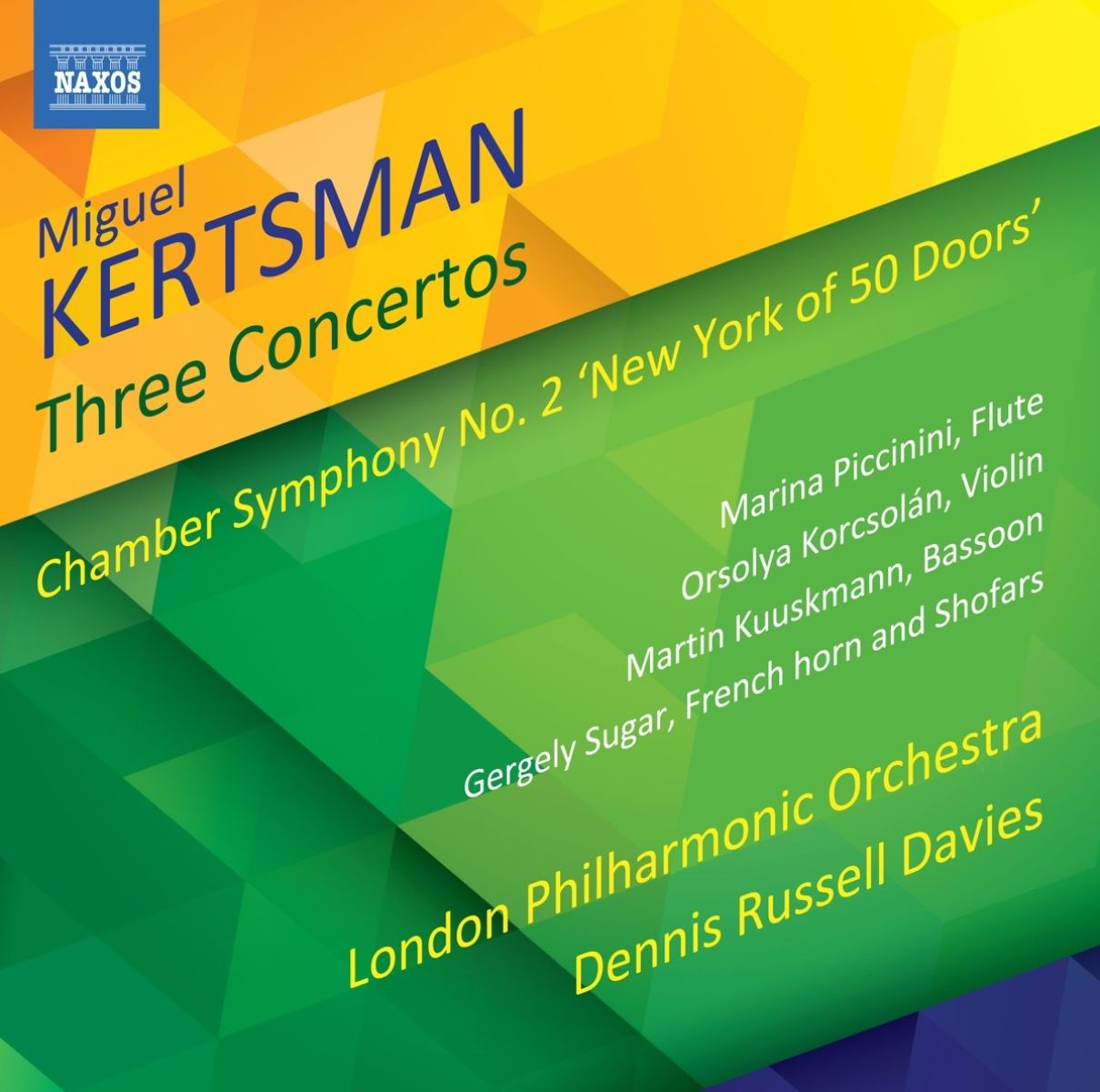 Afbeelding van London Philharmonic Orchestra, Dennis Russell Davies - Kerstman: Three Concertos . Chamber Symphony No.2
