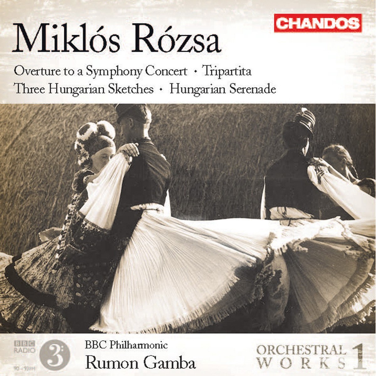Afbeelding van BBC Philharmonic, Rumon Gamba - Rózsa: Orchestral Works Volume 1