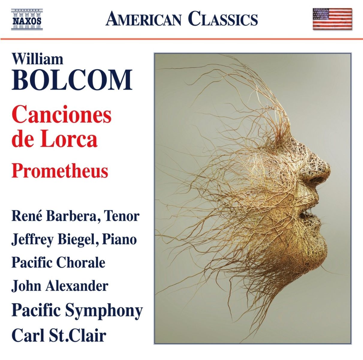 Afbeelding van René Barbera, Jeffrey Biegel, Pacific Chorale, John Alexander, Pacific Symphony Orchestra, Carl St. Clair - Bolcom: Canciones De Lorca | Prometheus