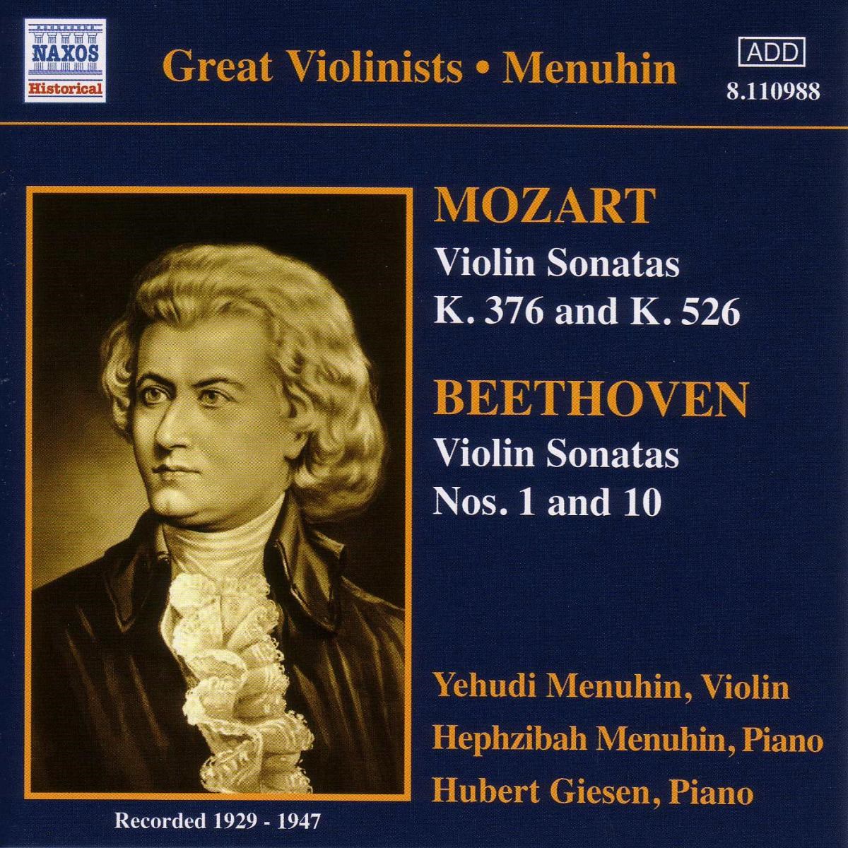 Yehudi Menuhin, Hephzibah Menuhin & Hubert Giesen - Mozart & Beethoven: Sonatas Volume 3