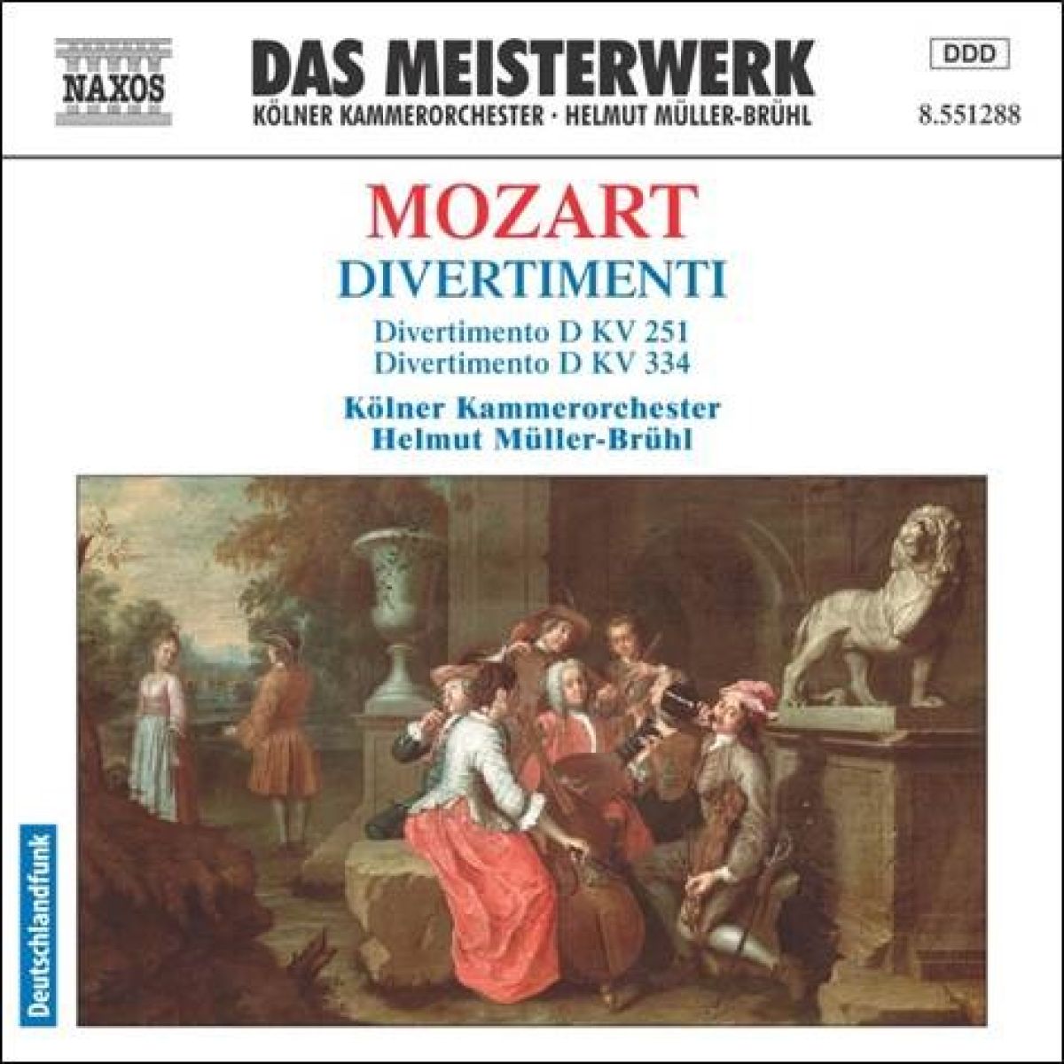 Afbeelding van Kölner Kammerorchester, Helmut Müller-Brühl - Mozart: Divertimenti