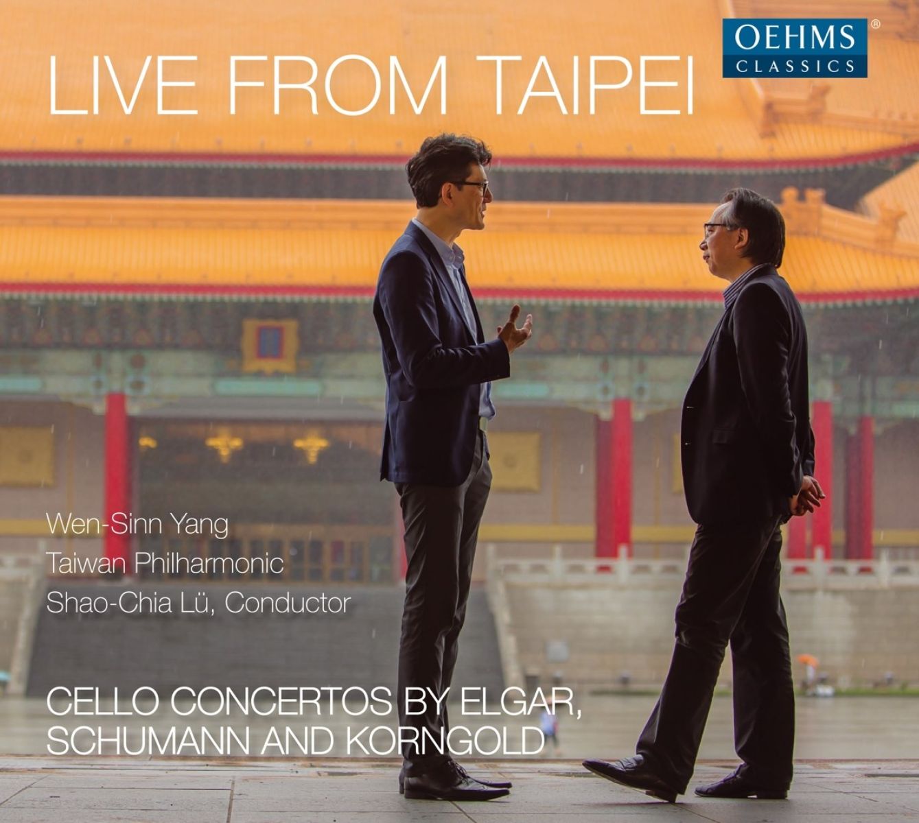Afbeelding van Wen-Sinn Yang, National Symphony Orchestra Of Taiwan, Shao-Chia Lü - Cello Concertos By Elgar, Schumann, And Korngold