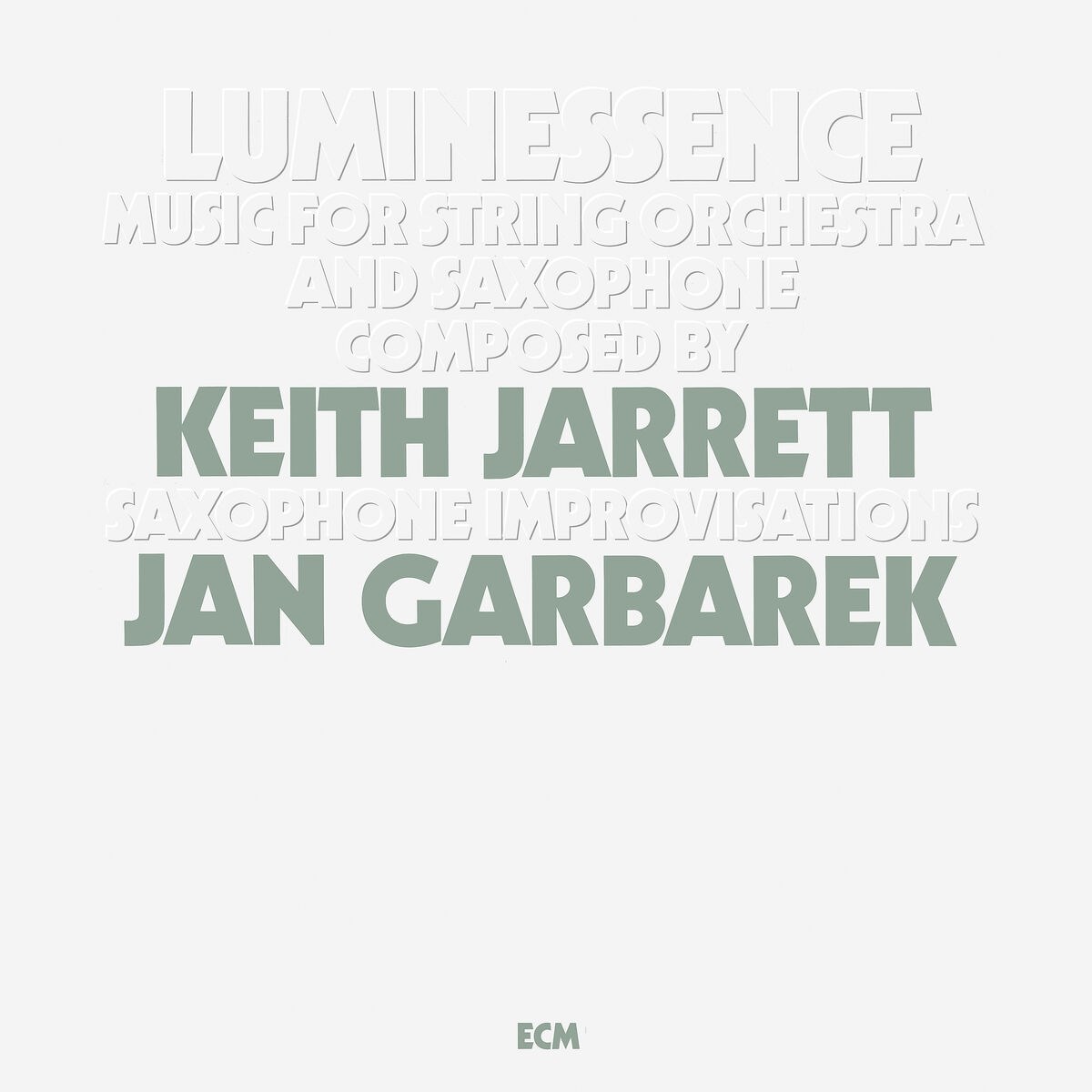 Afbeelding van Keith Jarrett & Jan Garbarek - Luminessence