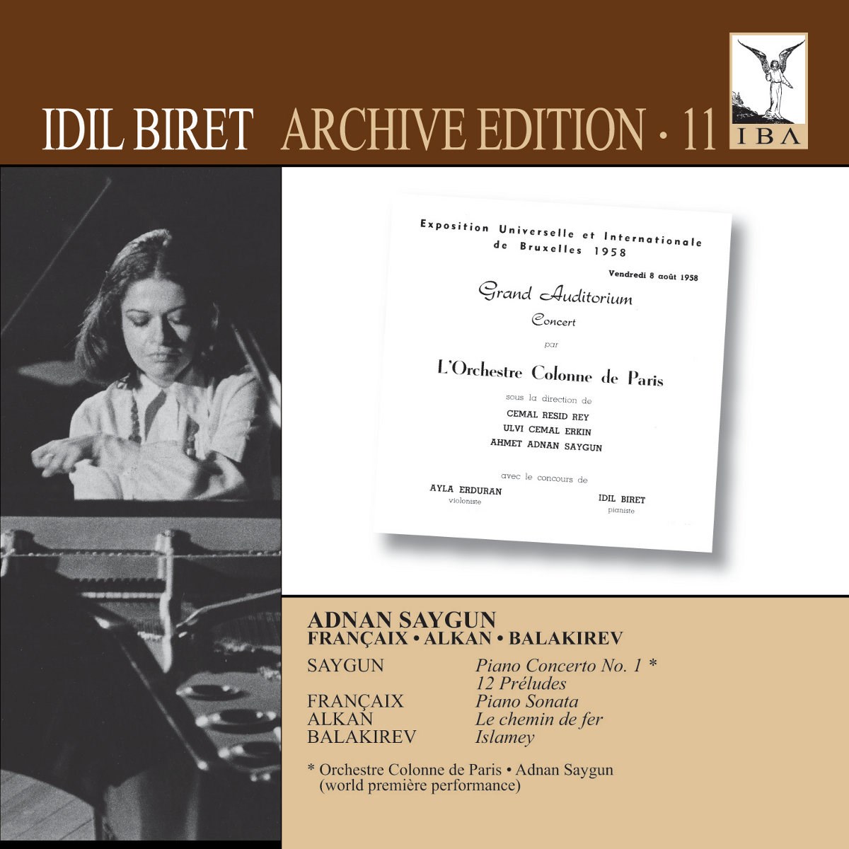 Afbeelding van Idil Biret, Orchestre Colonne - Biret: Piano Concerto No. 1 - 12 Preludes | Piano Sonata | Le Chemin De Fer | Islamey
