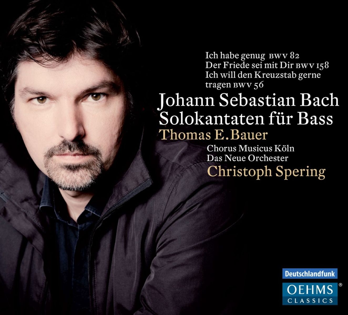 Afbeelding van Thomas E. Bauer, Chorus Musicus Köln, Das Neue Orchester, Christoph Spering - J.S. Bach: Solokantaten Für Bass