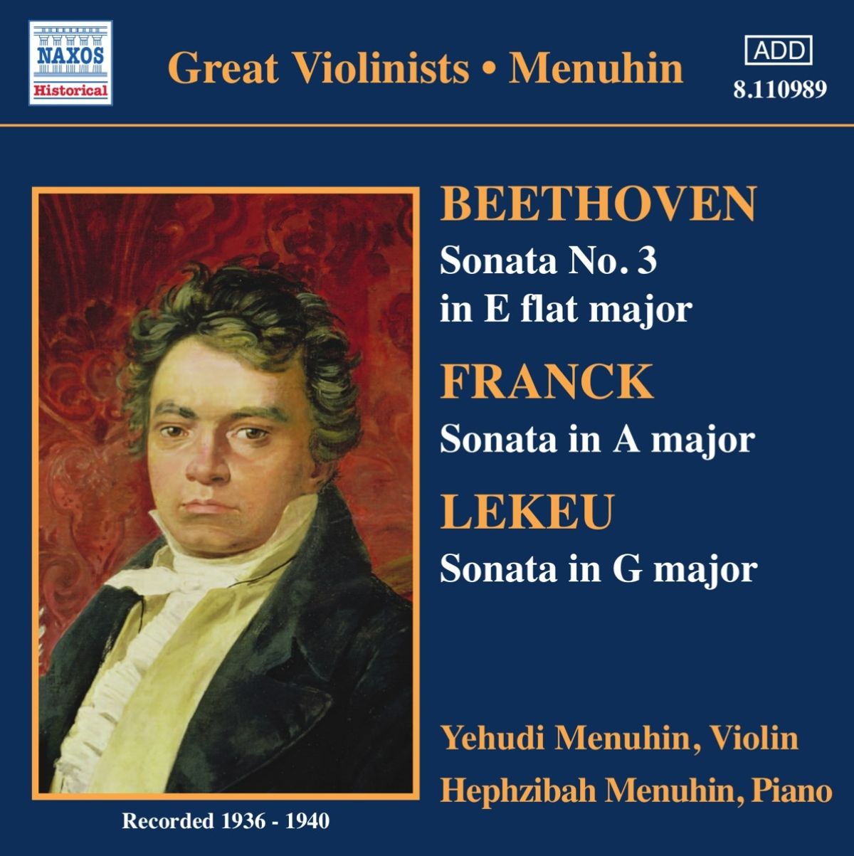 Yehudi and Hephzibah Menuhin - Beethoven: Sonata Nr.3 | Sonata In A Major