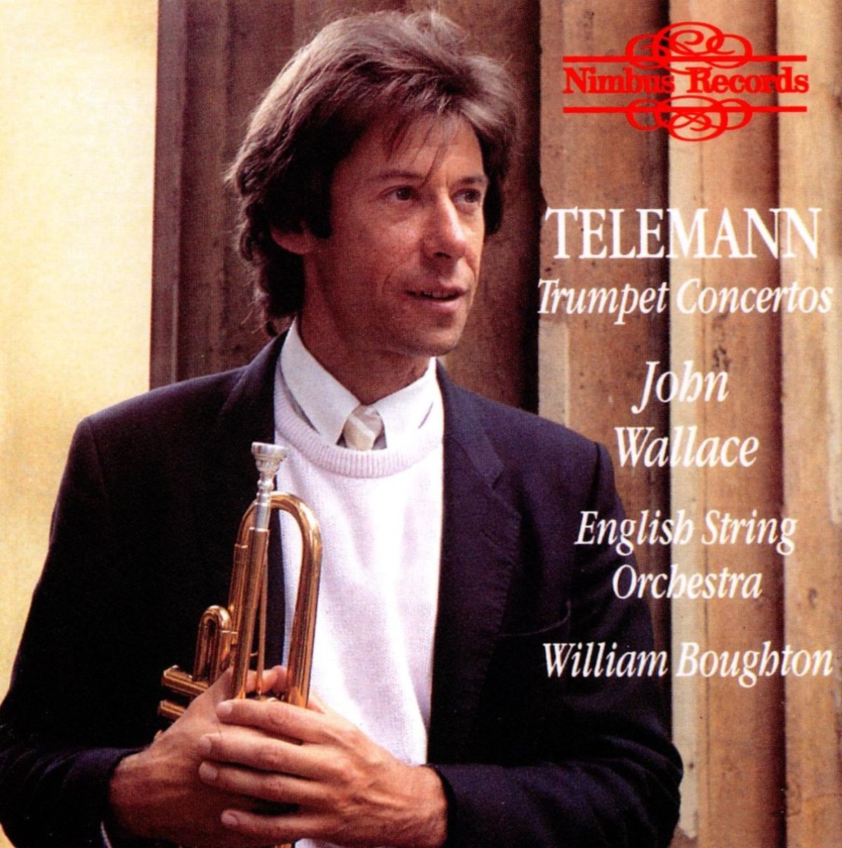Afbeelding van John Wallace, English String Orchestra, William Boughton - Telemann: Trumpet Concertos