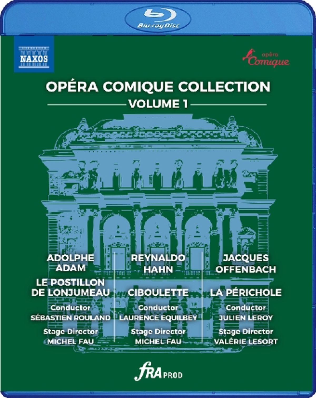 Afbeelding van François Roussillon, Julie Fuchs, Julien Leroy, Laurence Equilbey, Michael Spyres, Michel Fau, Stephanie D'oustrac, Sebastien Rouland - Opera Comique Collection, Vol. 1 - Le Postillon De Lonjumeau, Ciboulette & La Perichole