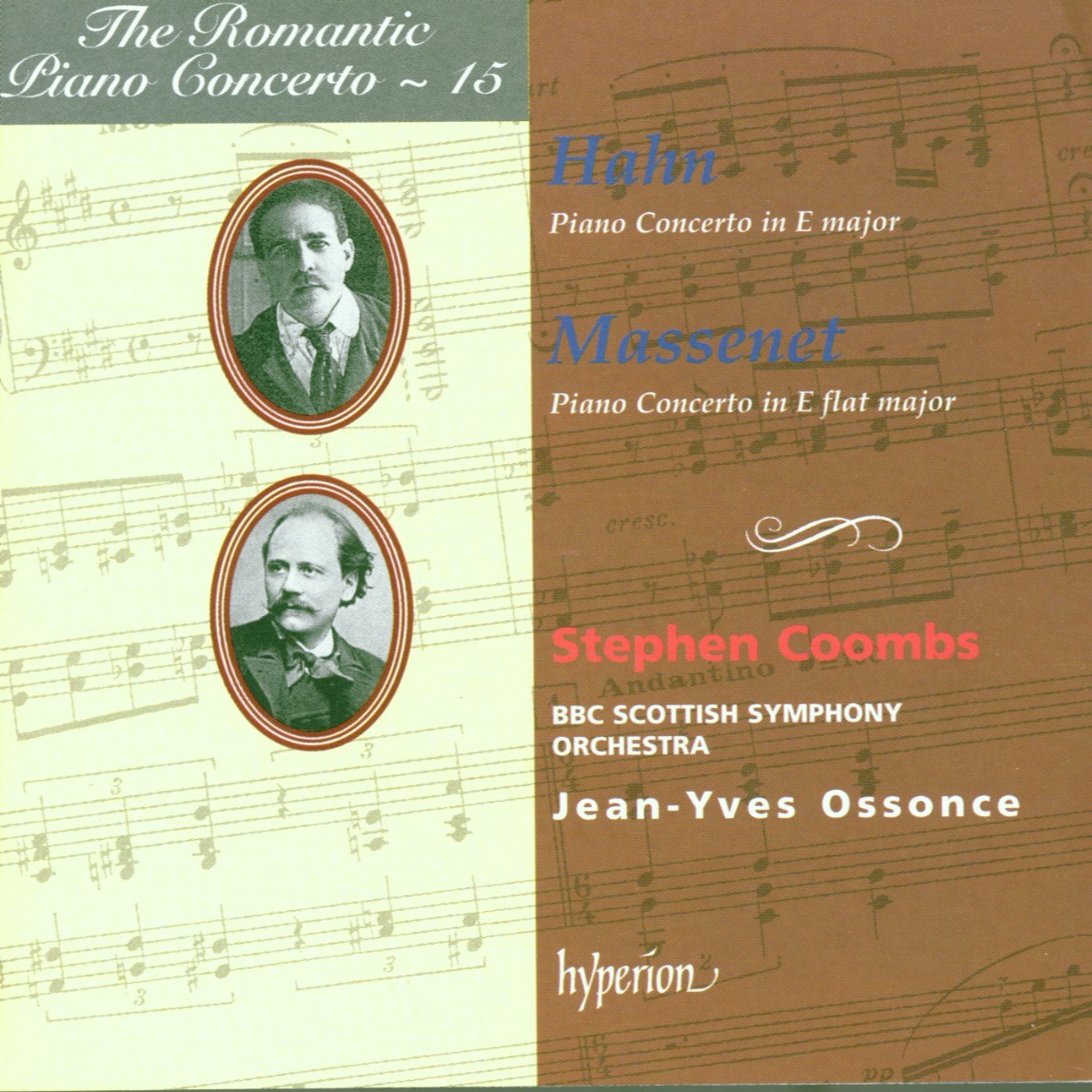 Afbeelding van Stephen Coombs, BBC Scottish Symphony Orchestra, Jean-Yves Ossonce - Romantic Piano Concerto Vol 15