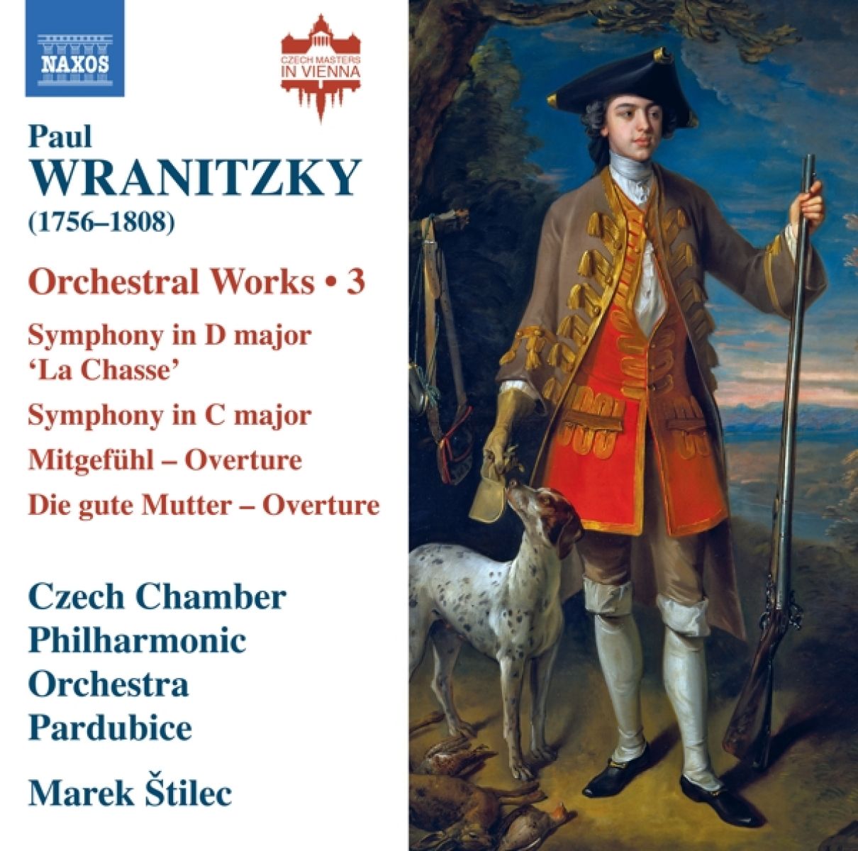 Afbeelding van Czech Chamber Philharmonic Orchestra Pardubice, Marek Štilec - Wranitzky: Orchestral Works 3