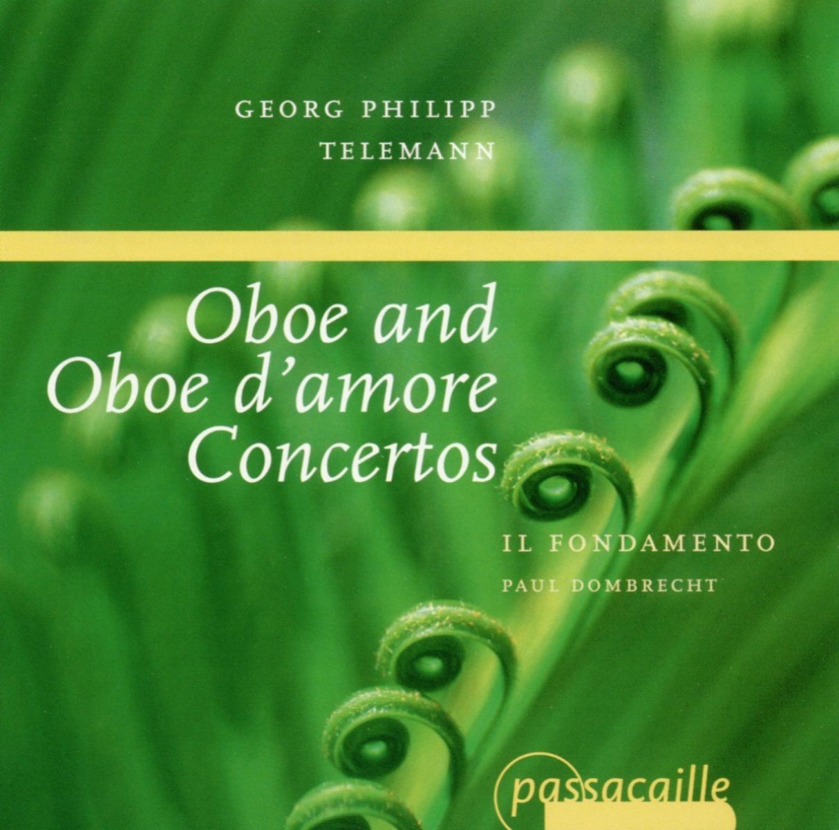 Afbeelding van Il Fondamento - Telemann: Oboe & Oboe D'Amore Concertos