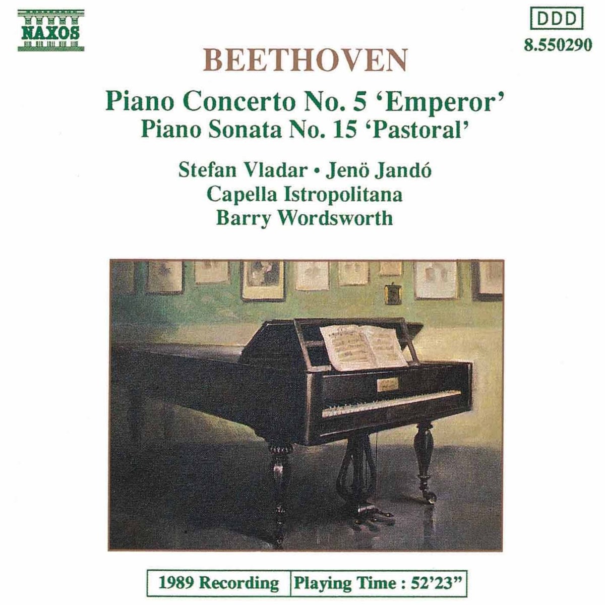 Afbeelding van Stefan Vladar, Capella Istropolitana & Barry Wordsworth - Beethoven: Piano Concerto No. 5 / Piano Sonata No. 15