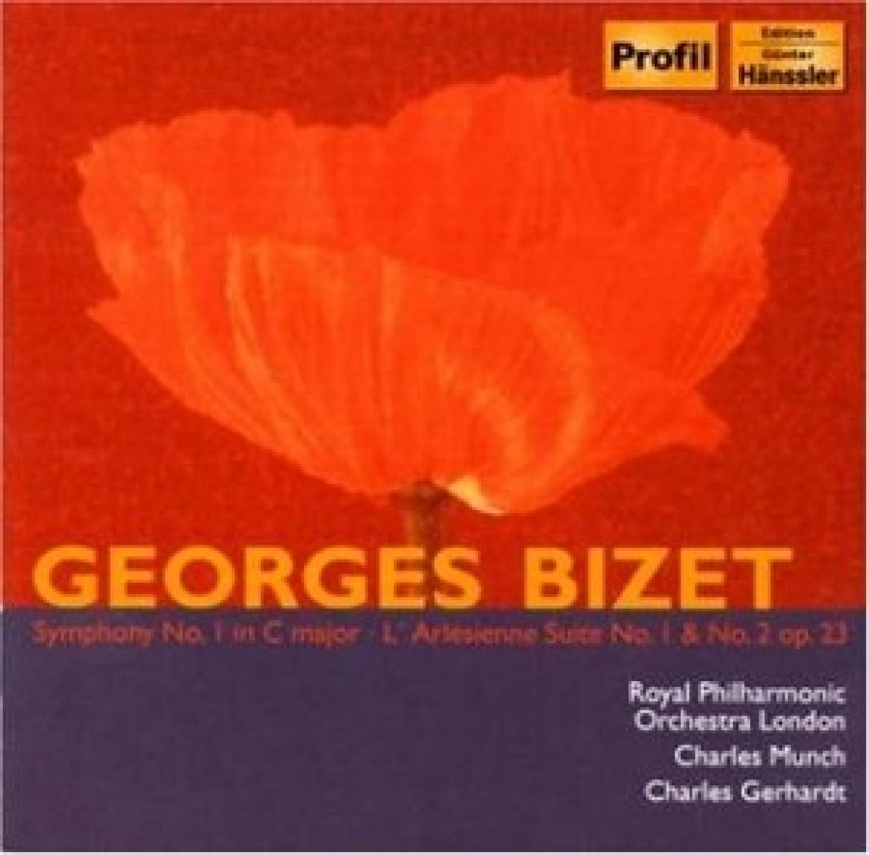 Afbeelding van Royal Philharmonic Orchestra, Charles Munch, Charles Gerhardt - Bizet: Symphony No. 1 In C Major | L'Arlésienne Suite No. 1 & 2 Op. 23