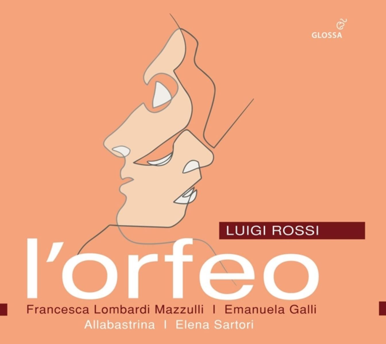 Afbeelding van Francesca Lombardi Mazzulli, Emanuela Galli, Allabastrina Choir E Consort, Elena Sartori - Rossi: L'Orfeo