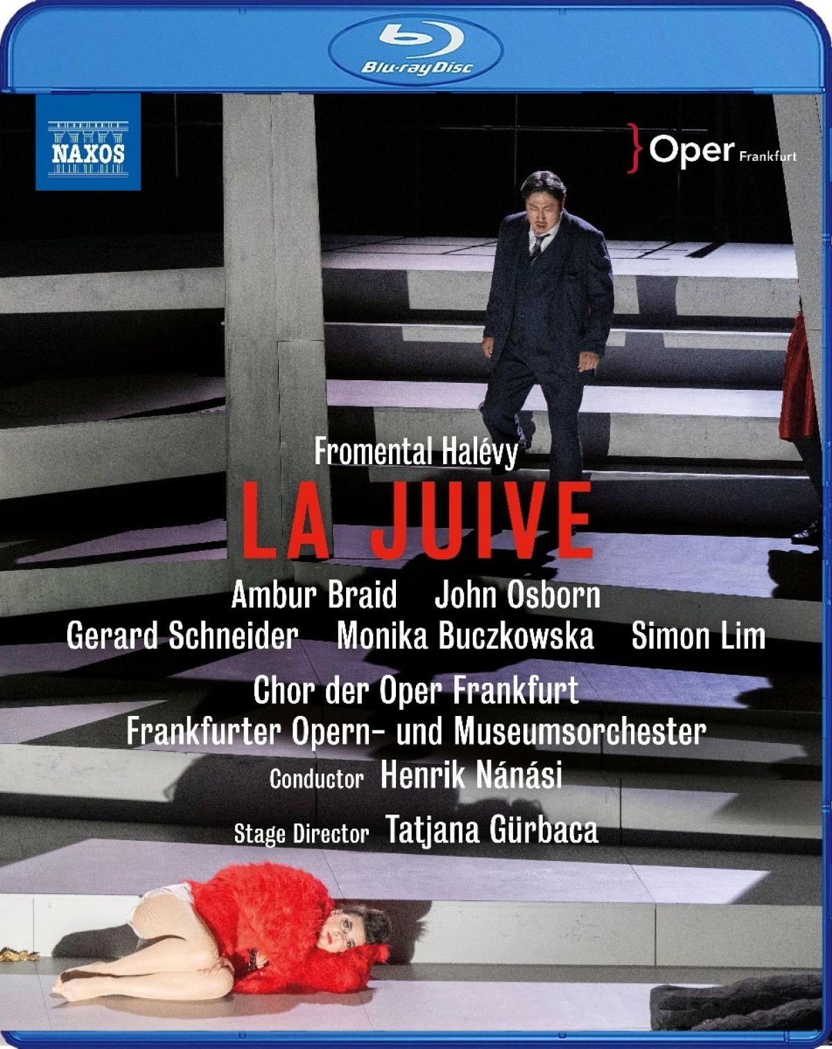 Afbeelding van Ambur Braid, Chor Der Oper Frankfurt, Danylo Matviienko, Frankfurter Opern- Und Museumsorchester, Gerard Schneider - Halevy: La Juive