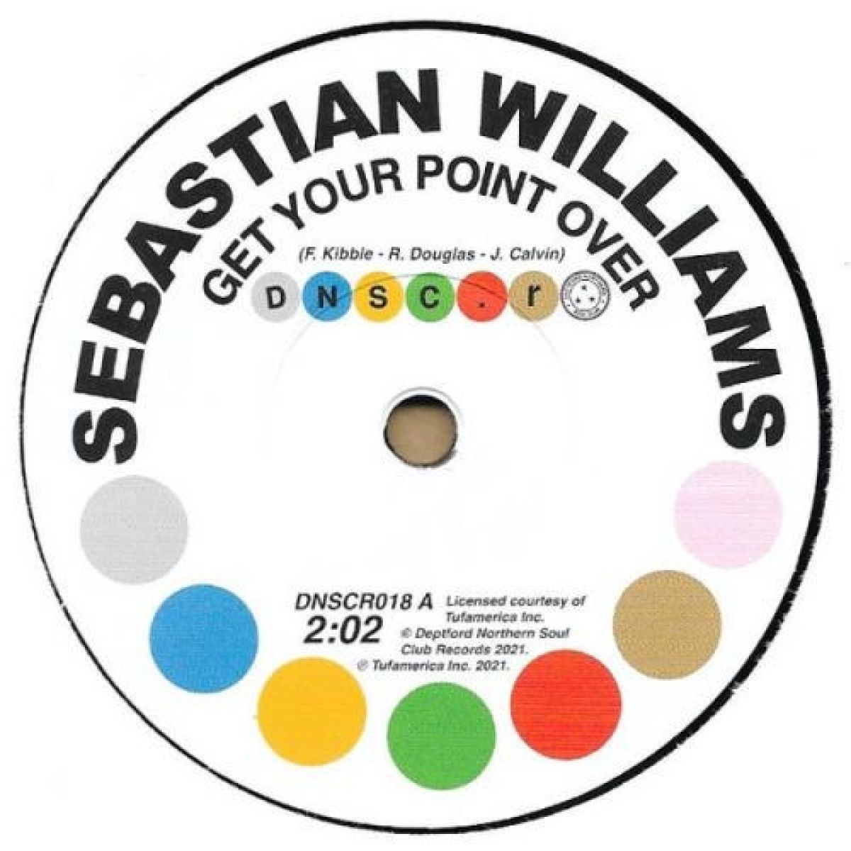 Afbeelding van Sebastian Williams - Get Your Point Over / I Don't Care What Mama Said (Baby I Need You)