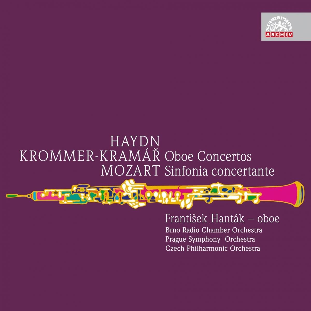 Afbeelding van František Hanták - Krommer-Kramář, Haydn: Oboe Concertos - Mozart: Sinfonia concertante
