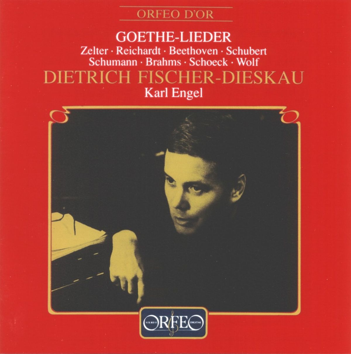 Afbeelding van Dietrich Fischer-Dieskau & Karl Engel - Goethe-Lieder Zelter . Reichardt . Beethoven . Schubert . Schumann . Brahms . Schoeck . Wolf
