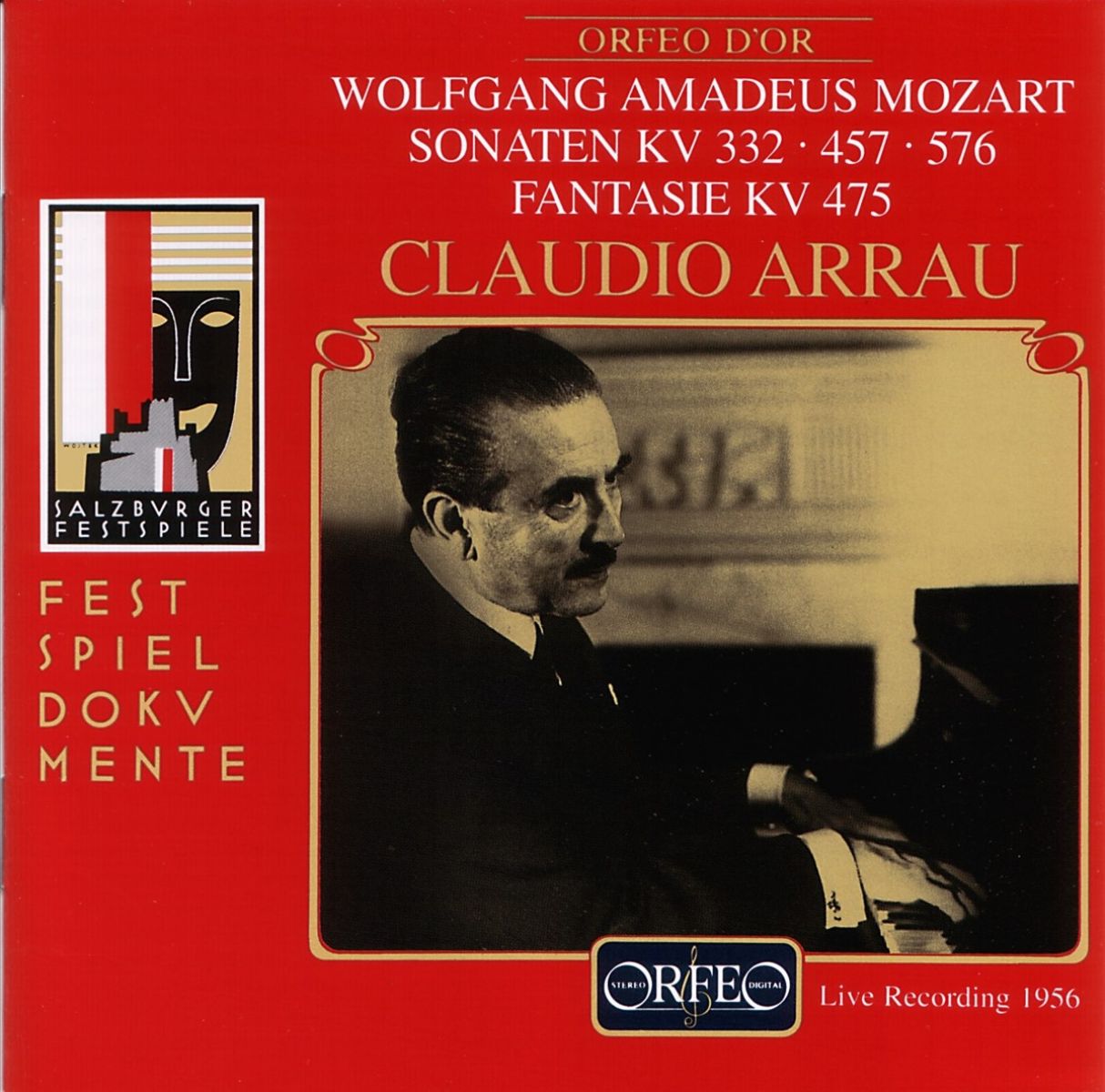 Afbeelding van Claudio Arrau - Mozart: Sonaten KV 332 | 457 | 576 | Fantasie KV 475