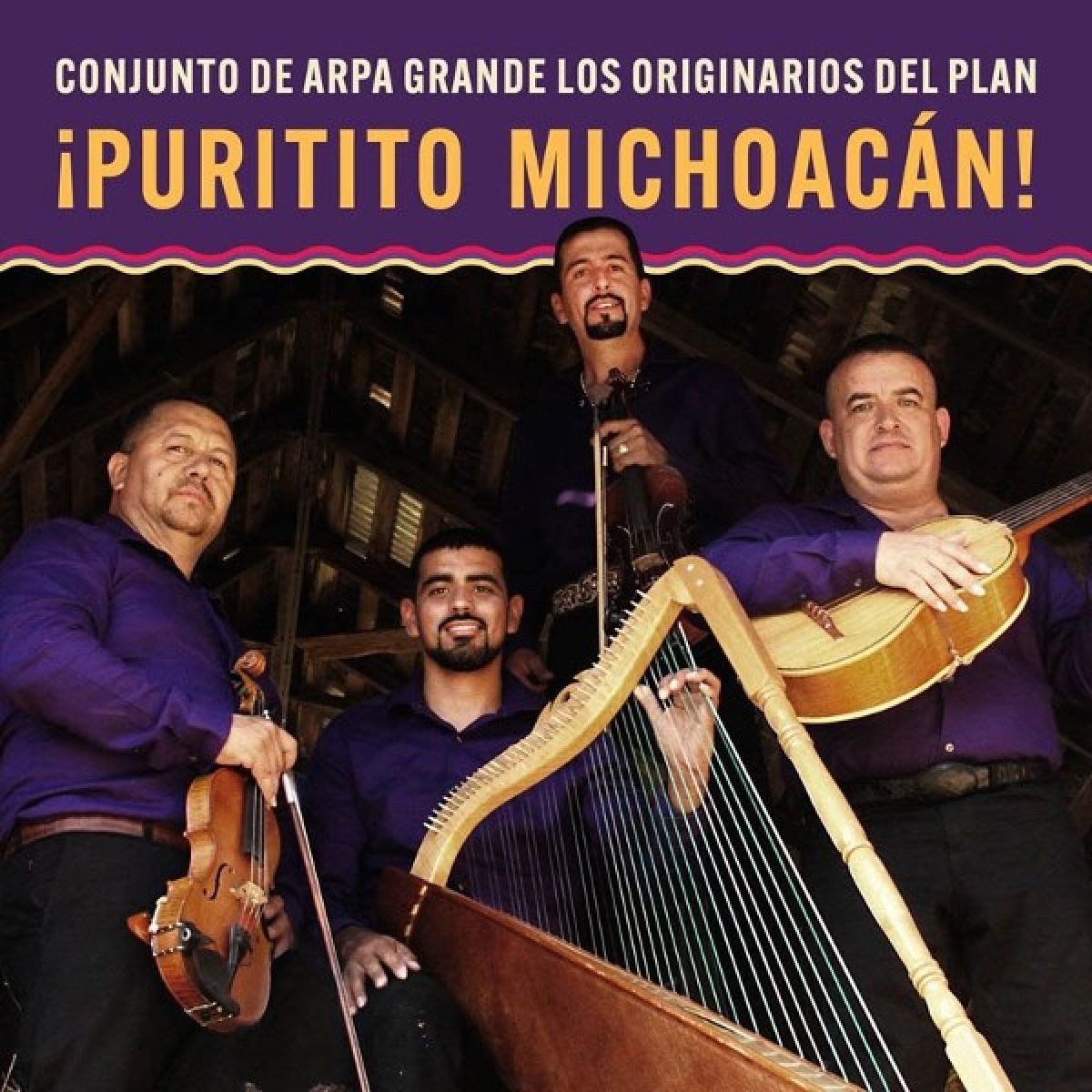 Afbeelding van Los Originales Del Plan - Puritito Michoacán: Conjunto De Arpa Grande