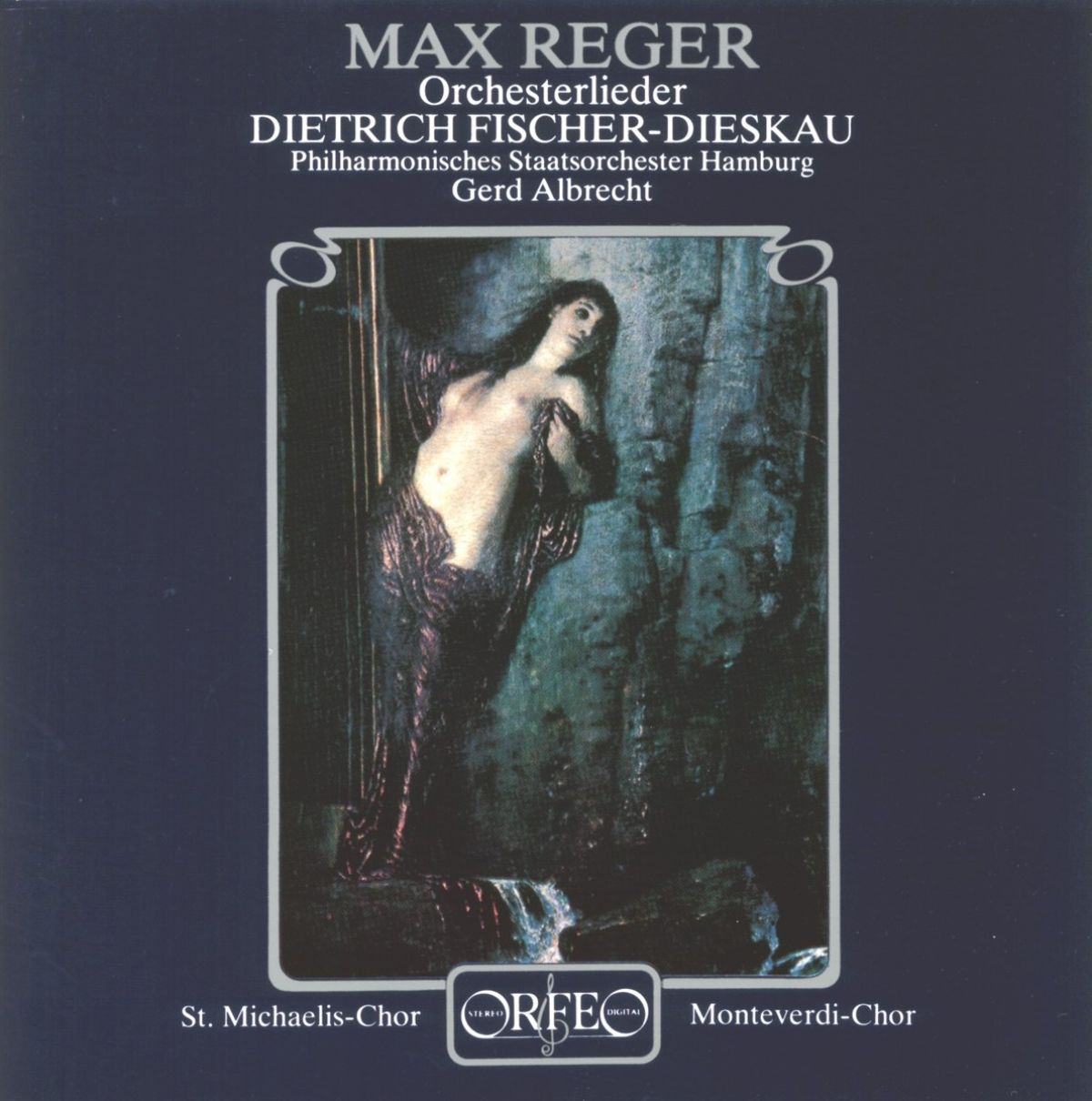 Afbeelding van Dietrich Fischer-Dieskau, Philharmonisches Staatsorchester Hamburg, Gerd Albrecht - Reger: Orchesterlieder