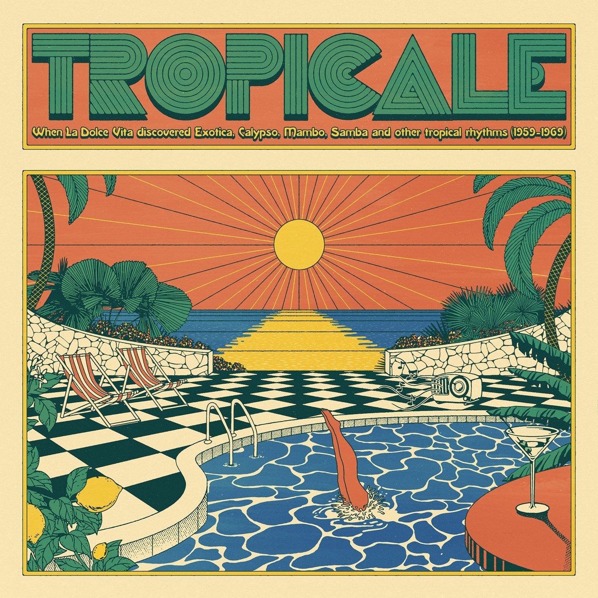 Afbeelding van Various Artists - Tropicale – When La Dolce Vita Discovered Exotica, Calypso, Mambo, Samba And Other Tropical Rhythms (1959-1969)