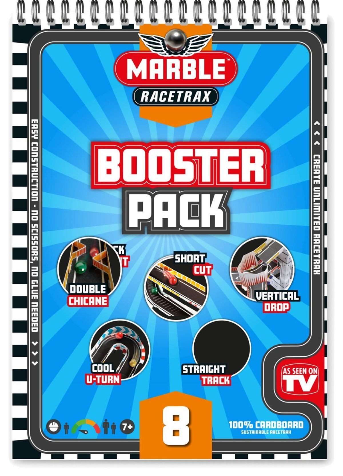 Afbeelding van Marble Racetrax - Knikkerbaan (Booster Pack Uitbreidingspakket 8 Sheets)