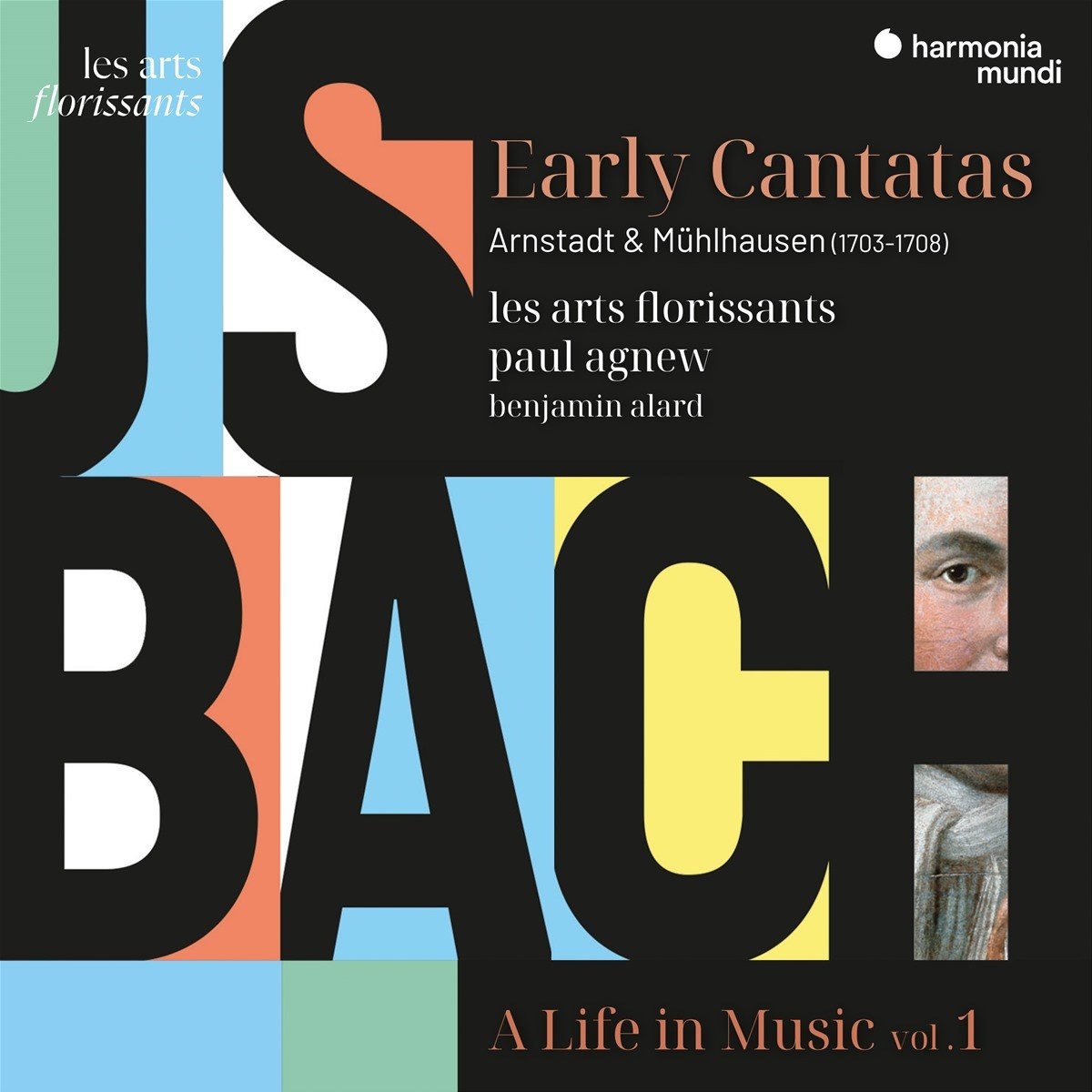 Afbeelding van Paul Agnew, Les Arts Florissants - J. S. Bach: A Life In Music Vol. 1
