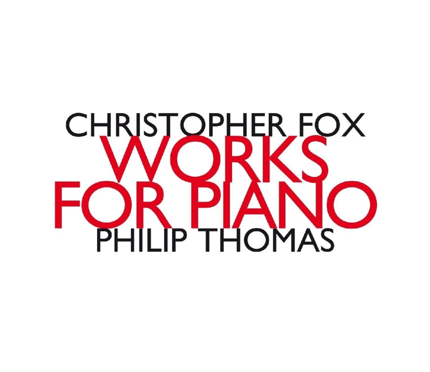 Afbeelding van Philip Thomas - Fox: Works For Piano
