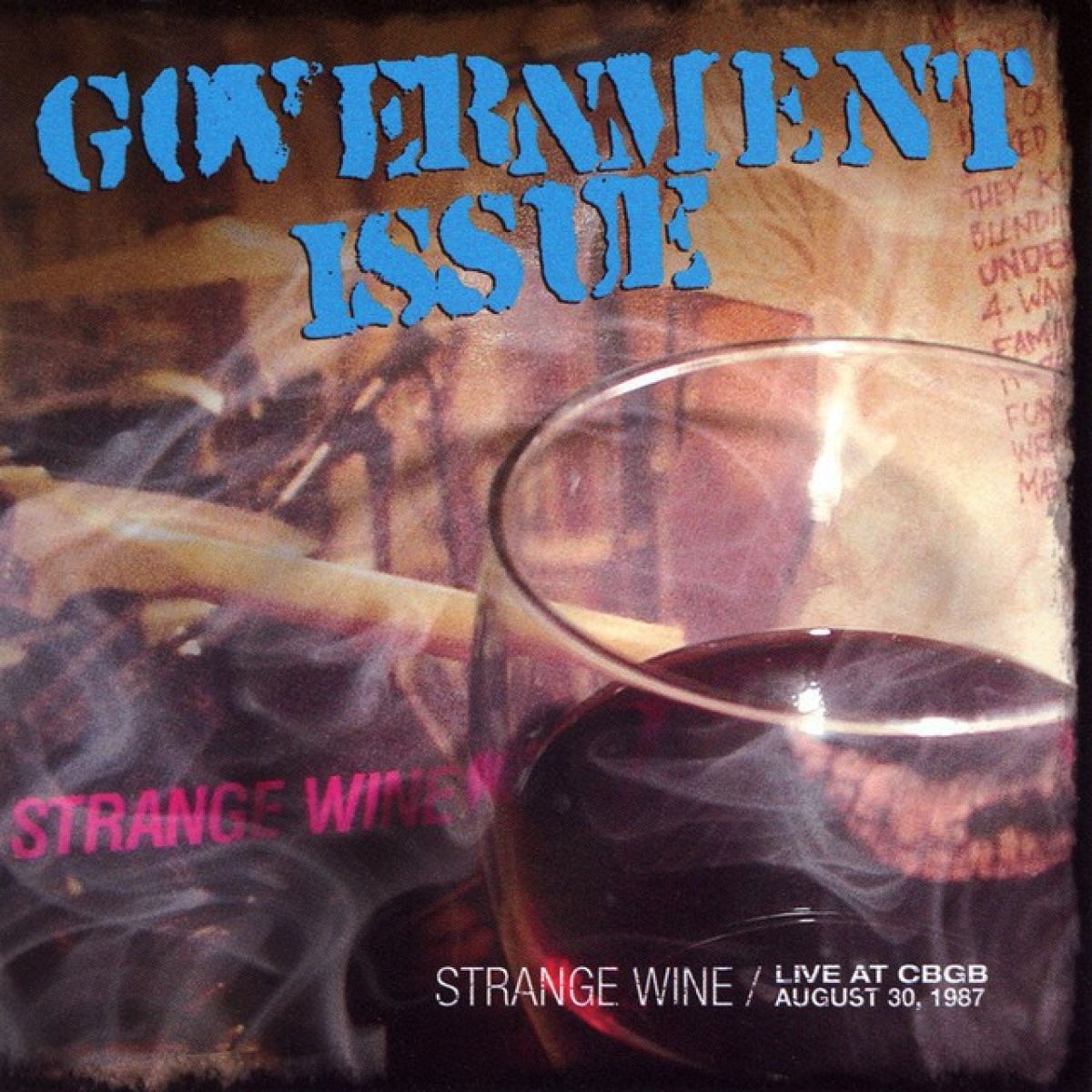 Afbeelding van Government Issue - Strange Wine, Live At CBGB