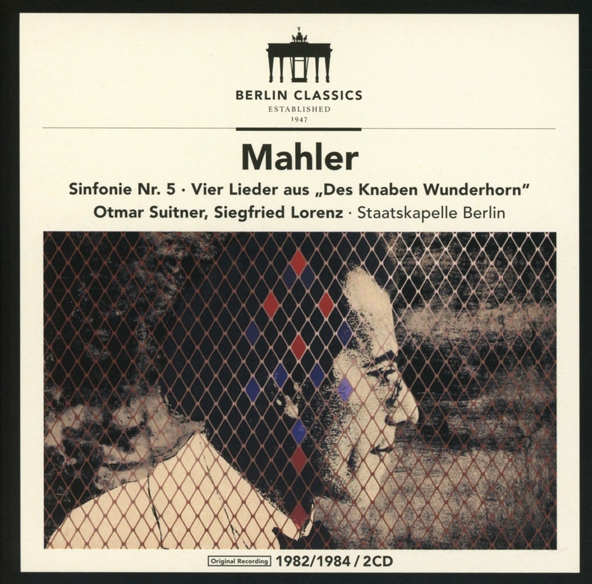 Afbeelding van Otmar Suitner, Siegfried Lorenz, Staatskapelle Berlin - Mahler: Sinfonie Nr. 5; Vier Lieder Aus "Des Knaben Wunderhorn"