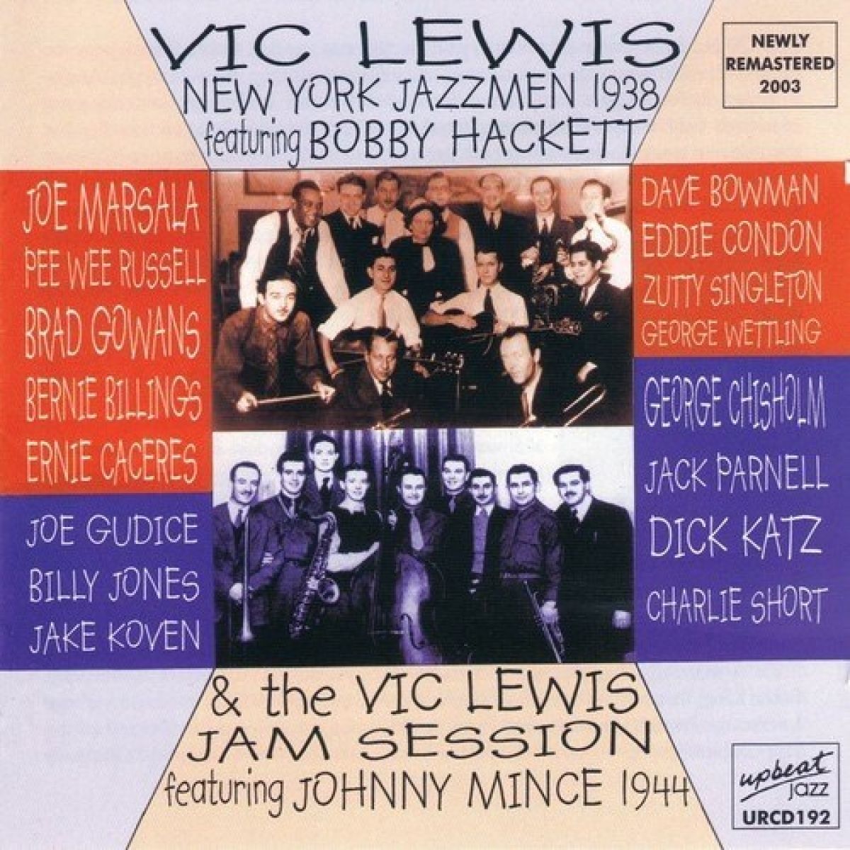 Afbeelding van Vic Lewis And His American Jazzmen - Vic Lewis' New York Jazzmen 1938 & The Vic Lewis Jam Session 1944