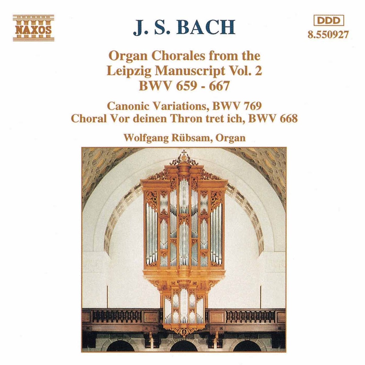 Afbeelding van Wolfgang Rübsam - J.S. Bach: Organ Chorales 2
