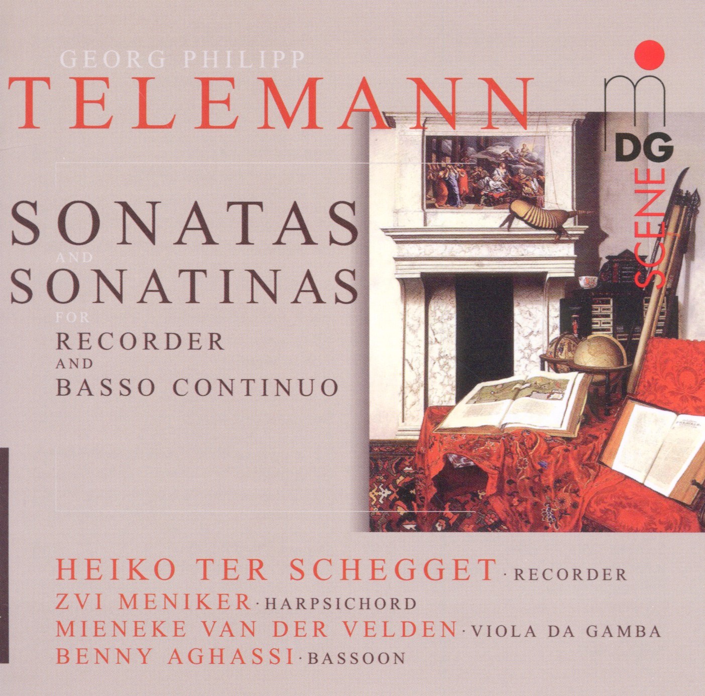 Afbeelding van Heiko ter Schegget, Benny Aghassi, Mieneke van der Velden, Zvi Meniker - Telemann: Sonatas And Sonatinas For Recorder And Basso Continuo