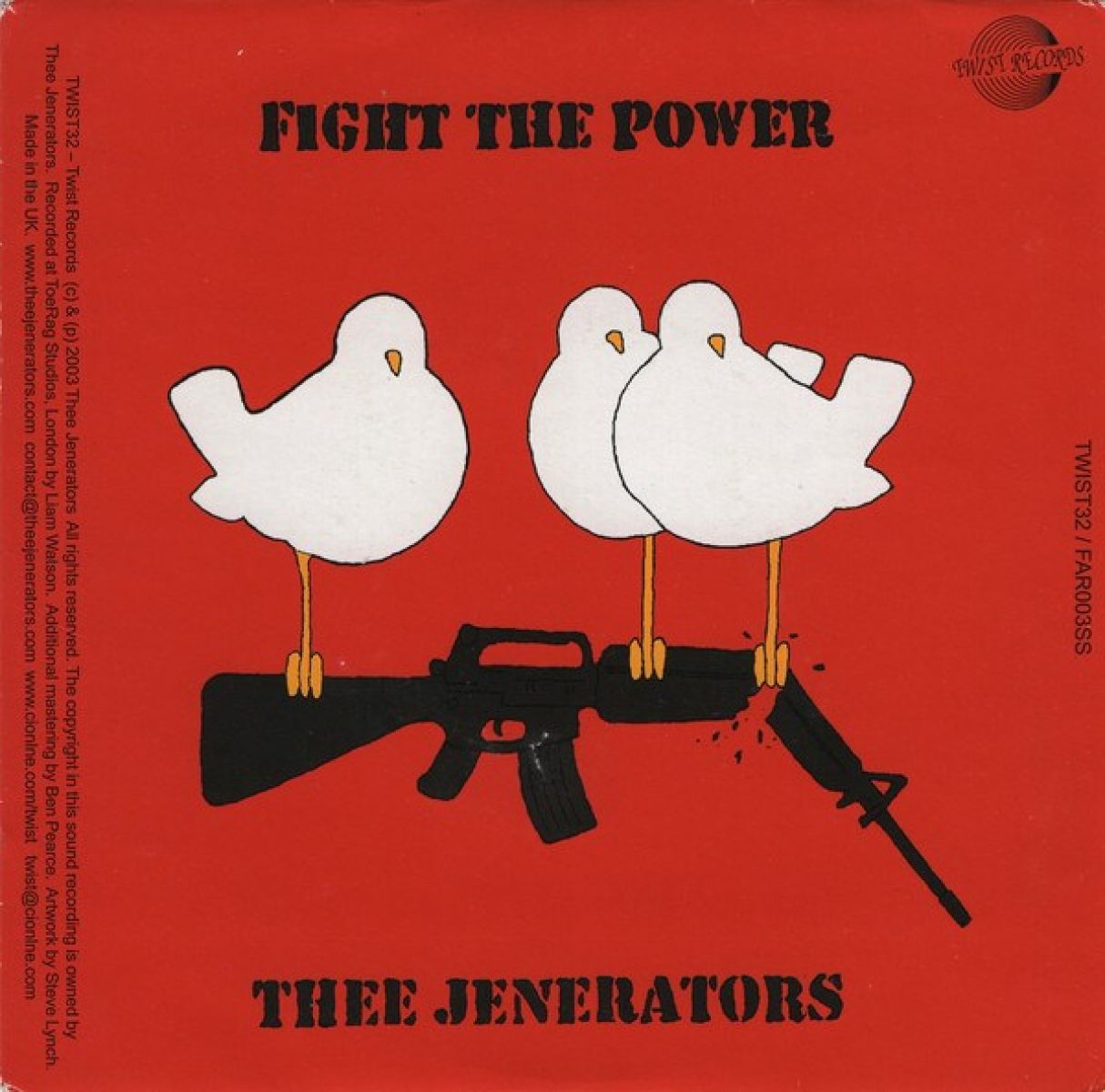 Afbeelding van Thee Jenerators & Hobo Sounds - Fight The Power / Hang The President (He'd Do The Same For You)