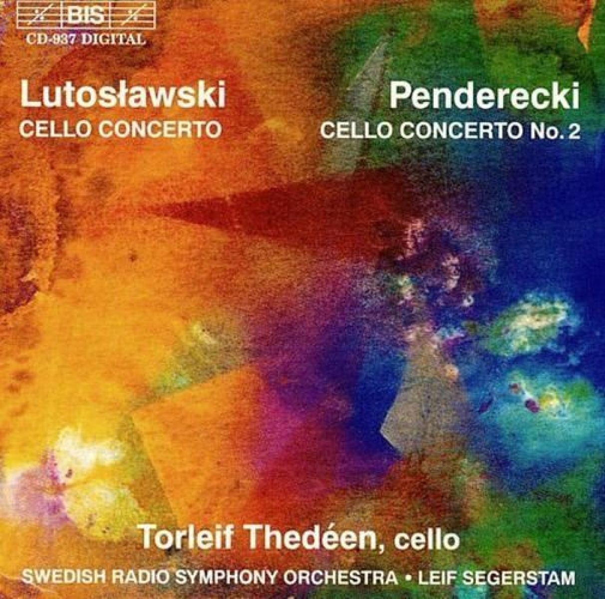 Afbeelding van Torleif Thedéen, Swedish Radio Symphony Orchestra, Leif Segerstam - Lutoslawski: Cello Concerto/Pendericki: Cello Concerto For No.2