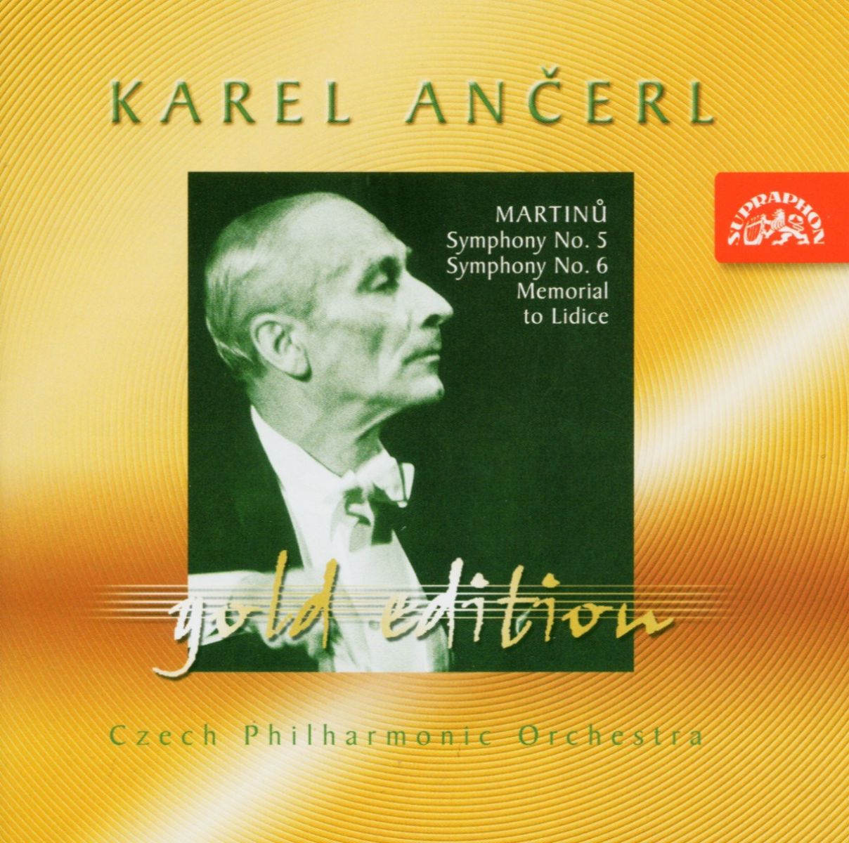 Afbeelding van Czech Philharmonic Orchestra, Karel Ancerl - Martinů: Ancerl Gold Edition 34. Martinů: Symphony Nos.5 & 6, Memorial to Lidice