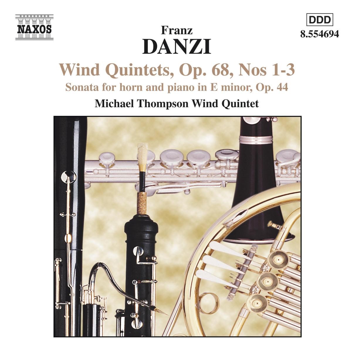 Afbeelding van Michael Thompson Wind Quintet - Danzi: Wind Quintets 3: Op. 68 En 44