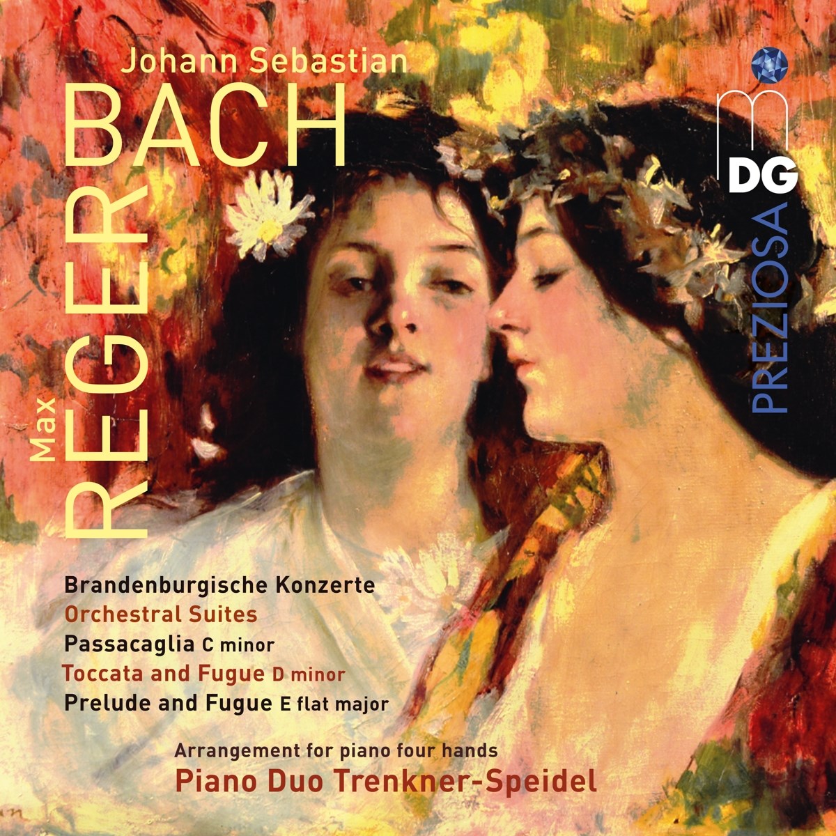 Afbeelding van Evelinde Trenkner & Sontraud Speidel - J. S. Bach (Arr. Max Reger): Brandenburgische Konzerte | Orchestral Suites | Passacaglia C Minor | Toccata And Fugue D Minor | Prelude And Fugue E Flat Major