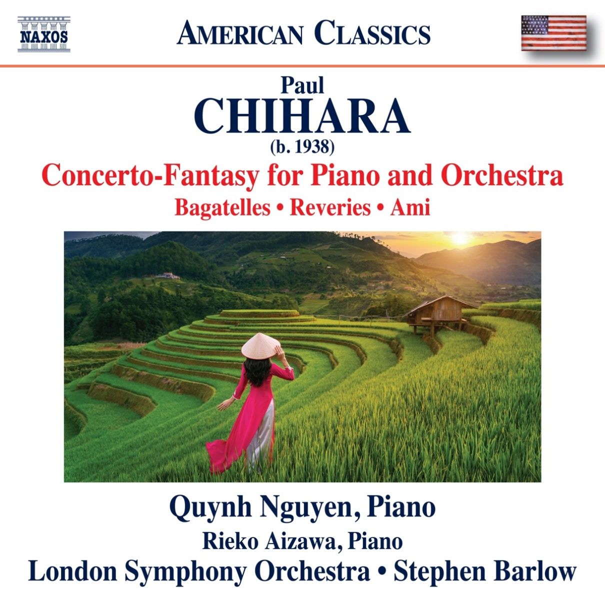 Afbeelding van Rieko Aizawa, Quynh Nguyen, London Symphony Orchestra, Stephen Barlow - Chihara: Concerto-Fantasy For Piano And Orchestra