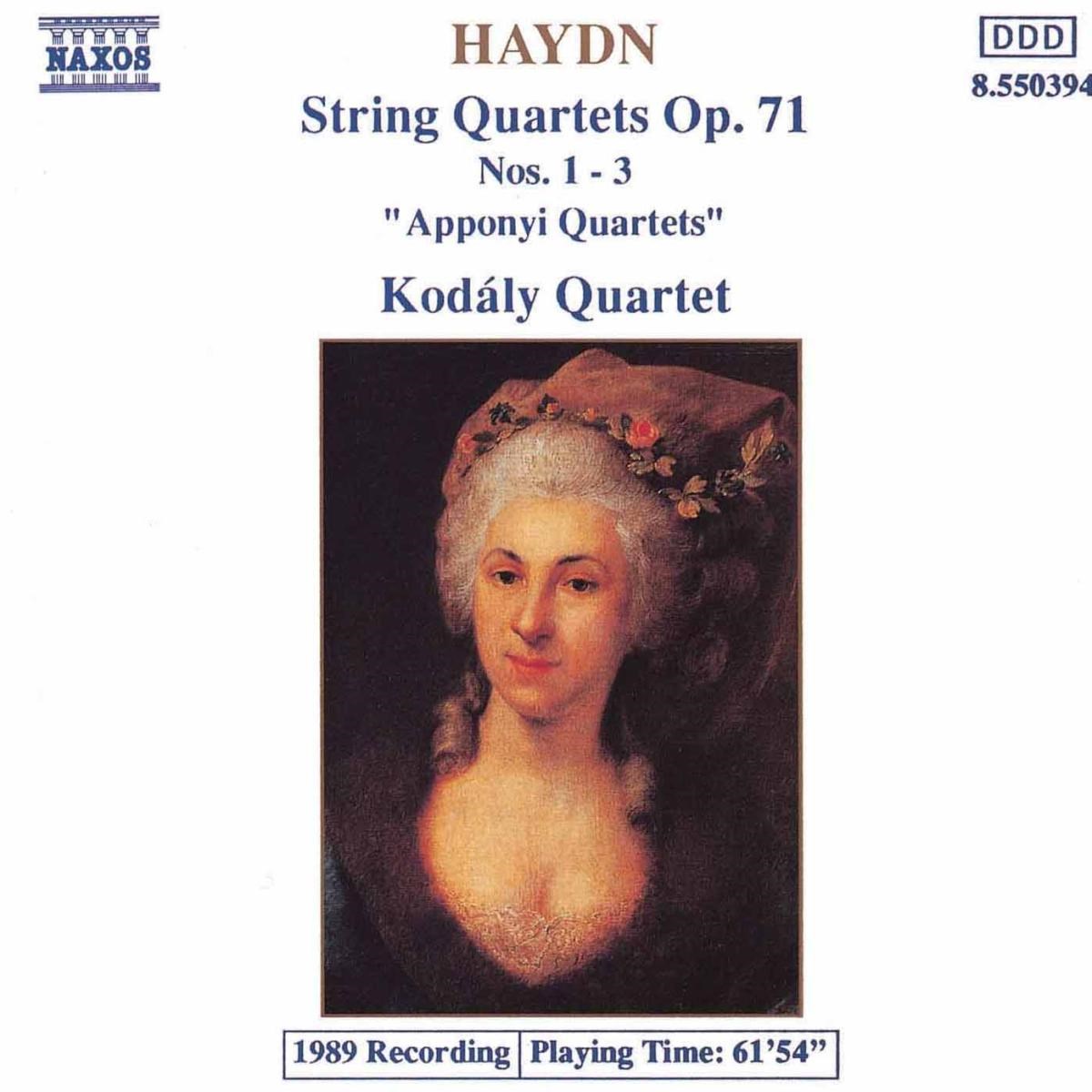Afbeelding van Kodály Quartet - Haydn: String Quartets Op. 71, Nos. 1-3